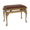 Woodhouse MS601c adjustable solo piano stool with Cabriole legs