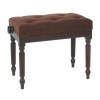 Woodhouse MS701r - regency leg adjustable piano stool with deep padded buttoned seat